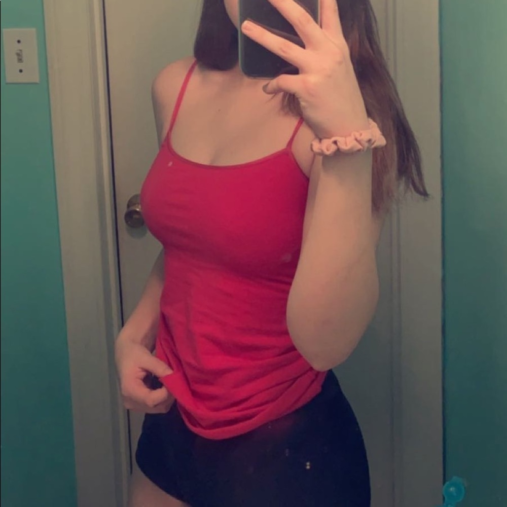 Fitted spaghetti strap